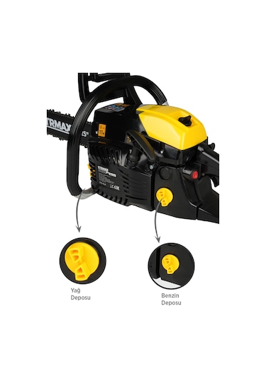 Rtrmax RTM960SET Benzinli Ağaç Kesme Motoru + Eldiven 2'li Set