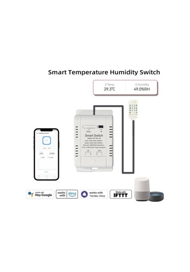 Pazly Ewelink Wifi Alexa Uyumlu Akıllı Termostat, Sıcaklık Kontrolü Ve App Yönetimi