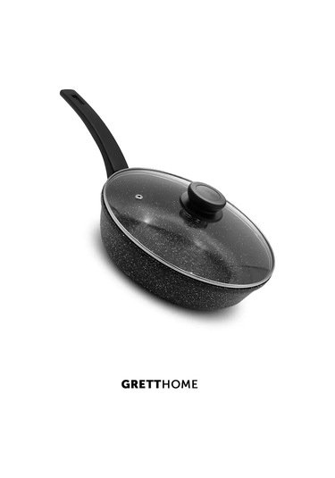 Grett Klasik Kapaklı Tava 26 Cm 481011436 Siyah
