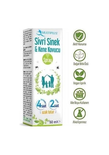 Multıplus Sivrisinek Ve Kene Kovucu 50 Ml
