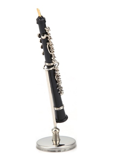 Yaozixa Minyatür Oboe Modeli - Metal Dekoratif Müzik Aletleri, Masa Süsülü Hediyelik Kutulu, Müzik Severlere Özel