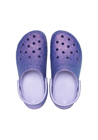 Platform Irid Glitter Clog Purple Moon Mor