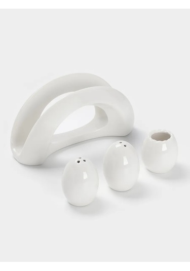 Sima-lend & Bellatenero 4 Parçalı Baharat Seti 428805231 Beyaz