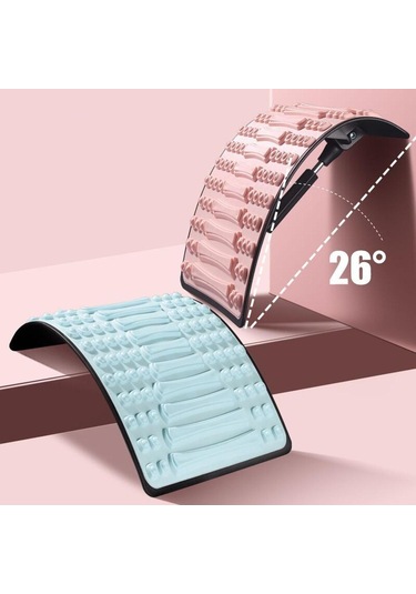 Homyl Sırt Gerdirici Ayarlanabilir Masaj Aleti Kas Eğitimi Yoga Mavi