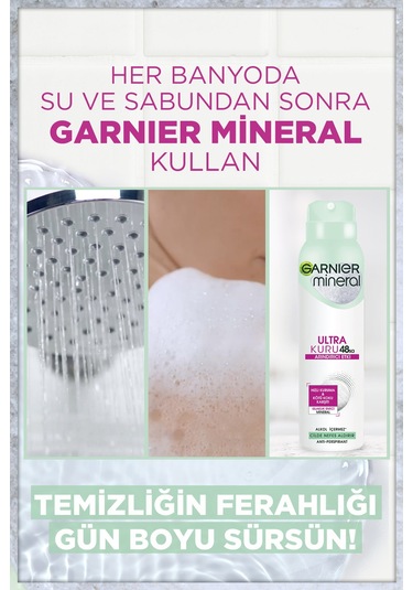 Garnier Mineral Ultra Kuru Antiperspirant Kadın Deodorant 150 ML