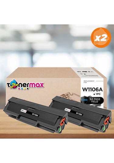 Hp 106a W1106a Uyumlu Toner Çipli 2'li Paket / 107a / 107w / Mfp 135w / Mfp 137fnw