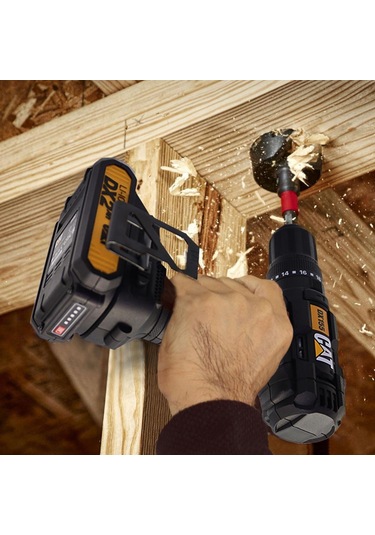 Cat DX155.1 Set 18 Volt/2.0Ah Li-ion Çift Akülü Profesyonel Şarjlı Darbeli Matkap + Da01901 32 Parça Vidalama Uç Seti
