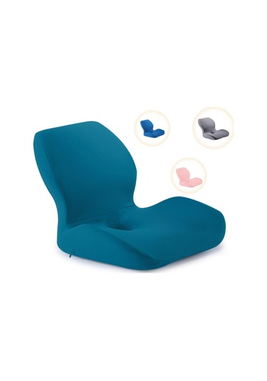 Suntek Bel Destek Yastığı Ergonomik Sandalye Sırt Yurt Oturma Koyu Mavi