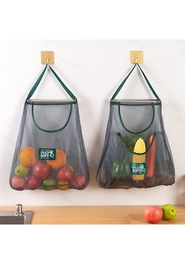 Suntek Meyve Sebze Mutfak Kamp A Için 3 Storag Mesh Çanta Ev Seti