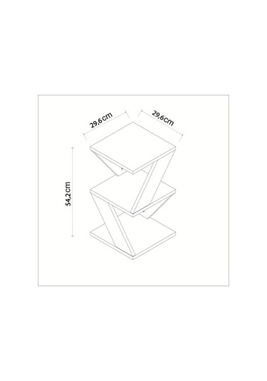 Yan Sehpa Arte Ahşap Siyah