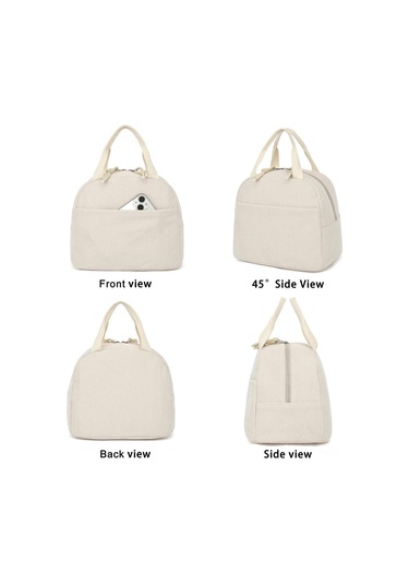 Dianziye Kadınlar Ve Kızlar İçin Korduroy Isı Yalıtımlı Yemek Çantası - Tekrarlı Kullanım, Isı/soguk Tutma, Okul-piknik-iş Uygun, Bej Renk Dianziye Kadınlar Ve Kızlar İçin Korduroy Isı Yalıtımlı Yemek Çantası - Tekrarlı Kullanım, Isı/soguk Tutma, Okul-piknik-iş Uygun, Bej Renk