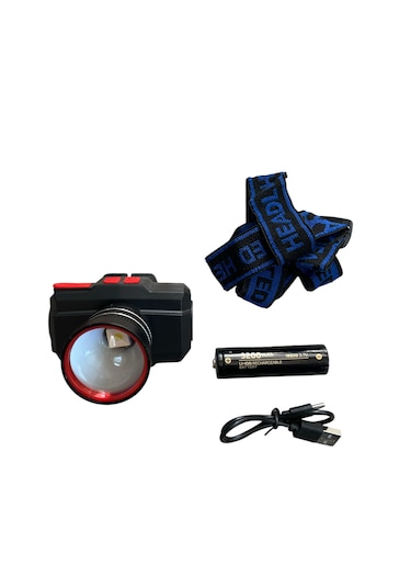 Ws-2035 Teleskobik Zoomlu Şarlı Kafa Lambası