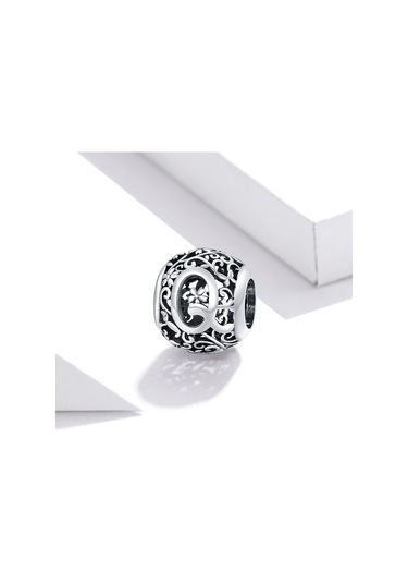 S925 Ayar Gümüş Mori Serisi İçi Boş Harfler Boncuk Dıy Bilezik Kolye Aksesuarları Q Çok Renkli