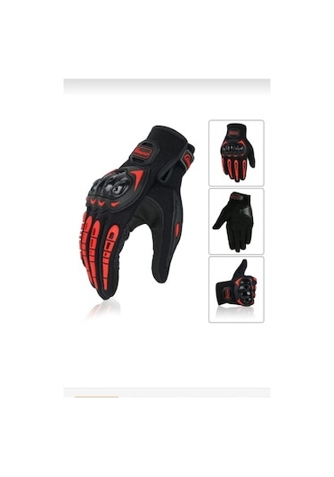 Probiker Riding Biker Motosiklet Eldiveni Korumalı Parmak Okuyucu Motor El