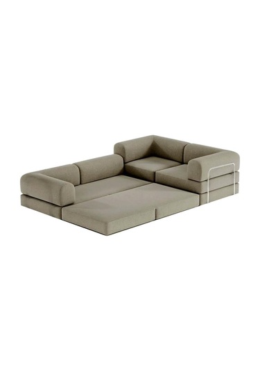 Modüler Legom L Koltuk Sütlü Kahve