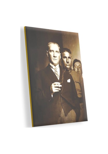 Cakasepetim Mustafa Kemal Atatürk Karizmatik Ahşap Mdf Tablo