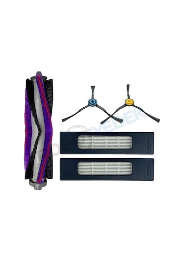 Fakir Robert Rs 770 780 Uyumlu Yedek Fırça Filtre Seti-5 Parça