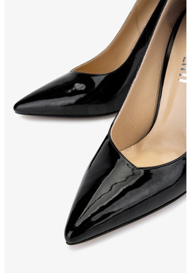 Valmenti Kadın Hakiki Deri Siyah Rugan Topuklu Ayakkabı 1027 249 Bn Ayk Y25 Sıyah Rgn Siyah Rugan