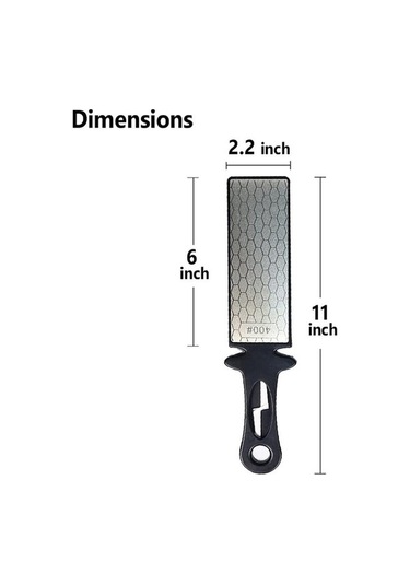 Ulzyvf 5-ın-1 Elmas Bileme Plakası Seramik Bıçak Bileyici Çubuk Çift Taraflı 400/1000 Grit Petek Yüzey Dış Mekan