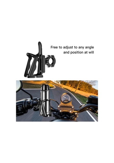 Pazly Bisiklet Su Şişesi Tutucu Dönen Motosiklet İçecek Montaj Kafesi Siyah Siyah