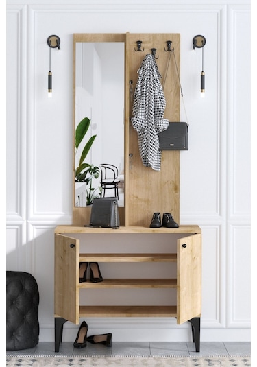 Decormet Lasha Vestiyer Safir Meşe -dec-20075 Çok Renkli