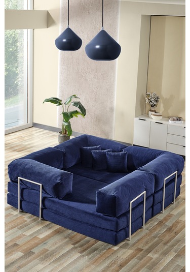 Legom Lucas Aktivite Koltuğu Yatak Olabilen Çok Amaçlı Kanepe L Koltuk Mavi Mavi