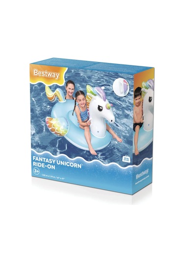Bestway Yetişkin Çocuk Yelpaze Şişme Yüzme Matı Unicorn 404060680