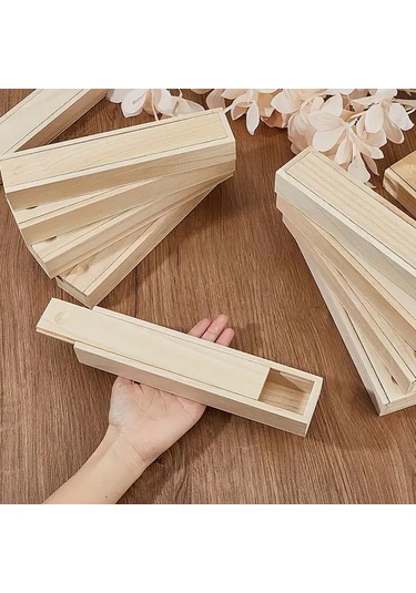 Willowhaven 6 Adet Sürgülü Kapaklı Ahşap Hediye Saklama Kutusu