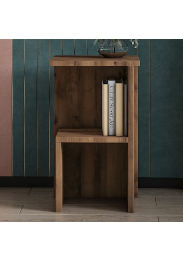Roisin Modern Çok Amaçlı Komodin & Yan Sehpa Antik Ceviz