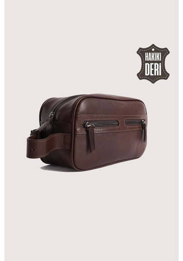 Hakiki Deri Erkek Takım Çantası Kahverengi Smr8518 Kahverengi