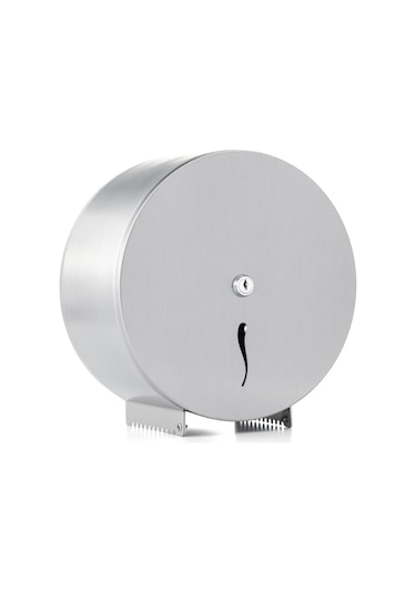 ARGESAN-Paslanmaz Çelik Jumbo Tuvalet Kağıtlığı MINI Q22 cm-KROM
