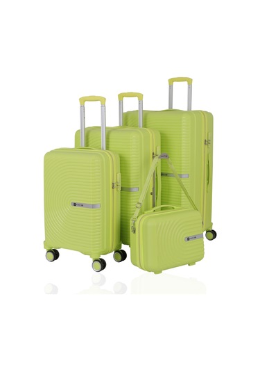 Mçs Polipropilen 4lü Valiz Seti V374 S24sy1000083-set 00194 Açık Sarı