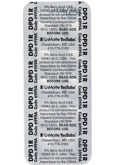 LAMOTTE DPD1 TEST TABLETİ 100 FOLYO (TEST KİTLERİ İÇİN 1000 ÖLÇÜM