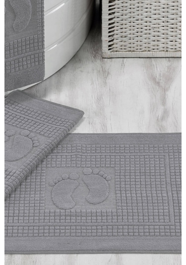 3 Lü Banyo Ayak Havlusu %100 Pamuklu 50x70 Cm Nice Beyaz