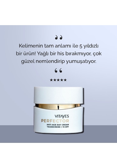 Vitayes Perfector  Canlandırıcı Gündüz Kremi SPF15 2 x 50 ML