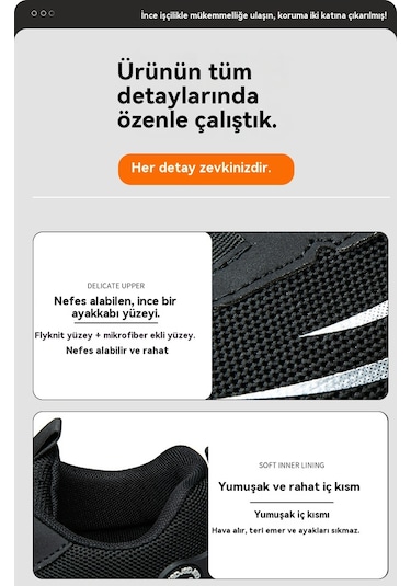 Uçan Dokuma Düğmeli Delinmeye Dayanıklı İş Ayakkabıları Siyah