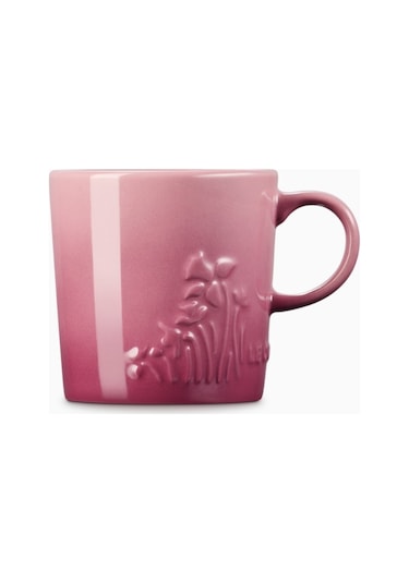 Le Creuset Jardin Çiçek Desenli Seramik Kupa Rose Quartz