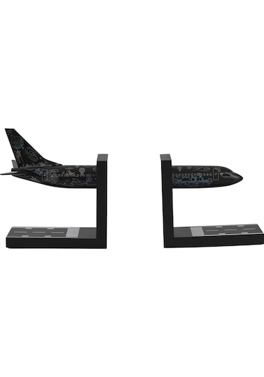 Zekupp Boeing 737-800 1/100 Ölçek Siyah Desenli Kitap Tutucu