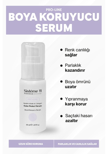 Sistéme 11 Boya Koruyucu Saç Bakım Serumu 50 Ml