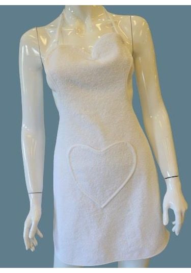 Kalp Detaylı Mutfak Önlüğü Ayarlanabilir Askılı