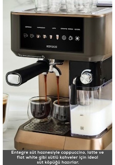 Karaca Mycaffe Barista S10 Espresso Latte Ve Cappuccino Makinesi