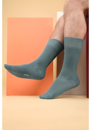 Mısırlı Erkek Organik Pamuklu Tekli Pastel Mavi Soket Çorap M 60000 Pm Mavi