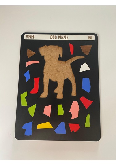 Dog Sevimli Köpek Çocuklara Özel Yapboz Tablo