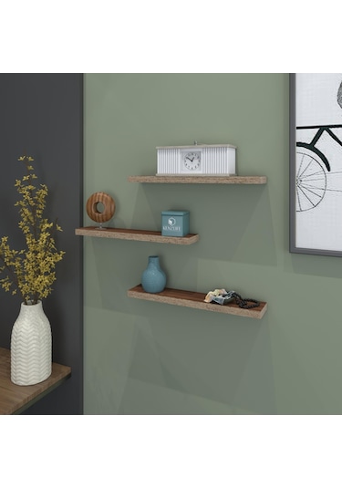 Larose Duvar Rafı Debernuş Üçlü 039 07 3 Cvz 3 Adet Duvar Rafı Süslük Eko M