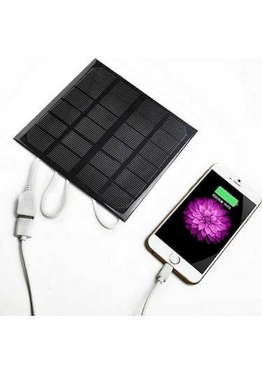Ece Monokristal Güneş Paneli Telefon Şarj 6v 3w 580ma 145mmx145mm