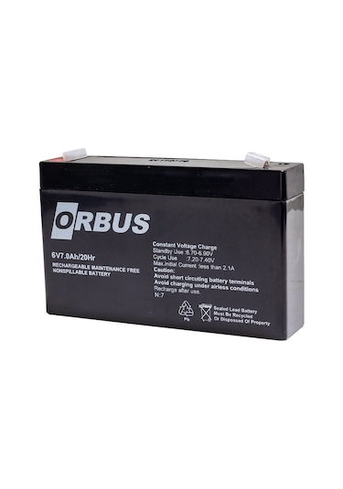 Orbus 6v 7ah Akü