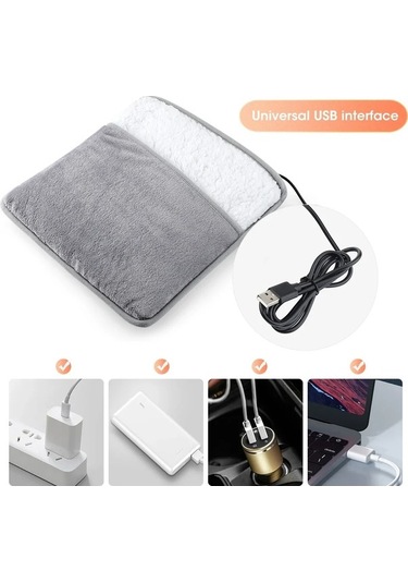 Fastbuy Conventions1 Kış Elektrikli Ayak Isıtma Pedi, Usb Şarj, Yumuşak, Konforlu Kullanım İçin İдеal