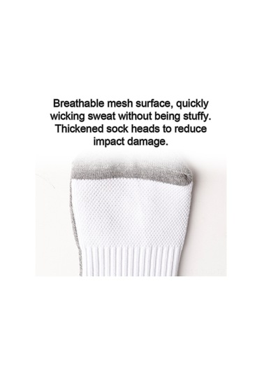 Konesam Erkek Spor Çorapları: Kalın Pamuklu, Antrenman Futbol Çorapları, Kayma Önleyici, Dayanıklı, Kısa/uzun Seçenekli, Beyaz Beyaz