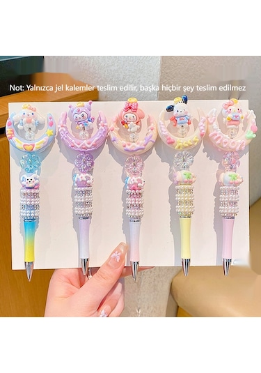 Karikatür Kuromi Melody Kt Kedi Pacha Köpek Büyük Kulaklı Köpek 0.5mm Jel Kalem