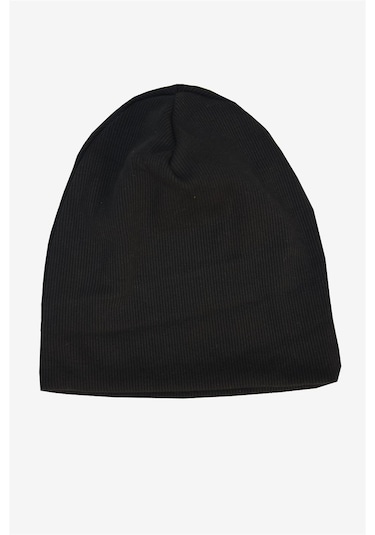 Luess Çocuk Unisex Fitilli Kışlık Bere Siyah